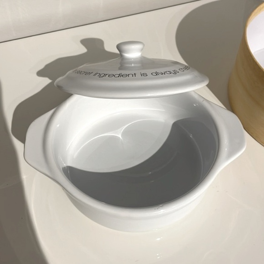Brand New Petite Maison White Ceramic Brie Cheese Baker Baking Dish Ovenproof - Picture 4 of 10